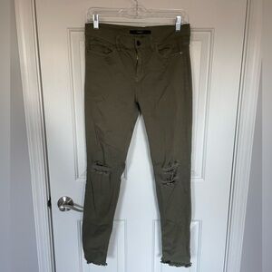 Harper Army Green Jeans Size 28